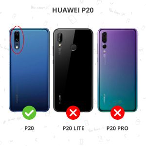 Accezz Schwarzer Flip Case für das Huawei P20