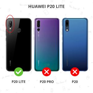 Accezz Schwarzer Flip Case für das Huawei P20 Lite