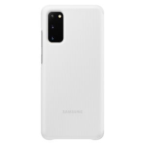 Samsung Original Clear View Cover Klapphülle Weiß für das Galaxy S20