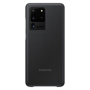 Samsung Original Clear View Cover Klapphülle Schwarz für das Galaxy S20 Ultra