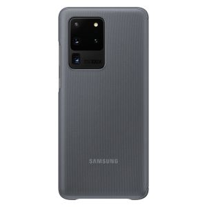 Samsung Original Clear View Cover Klapphülle Grau für das Galaxy S20 Ultra