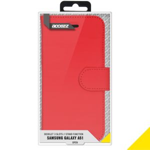 Accezz Wallet TPU Klapphülle Rot für das Samsung Galaxy A51
