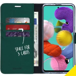 Accezz Wallet TPU Klapphülle Grün für das Samsung Galaxy A51
