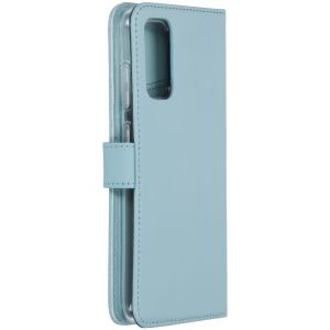 Selencia Echtleder Klapphülle für das Samsung Galaxy S20 - Hellblau