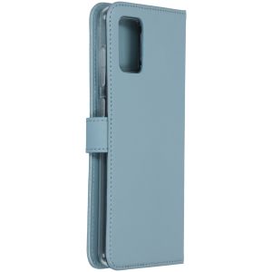 Selencia Echtleder Klapphülle für das Samsung Galaxy A71 - Hellblau