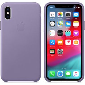 Apple Leder-Case Lilac für das iPhone Xs