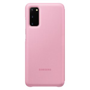 Samsung Original LED View Cover Klapphülle Rosa für das Galaxy S20
