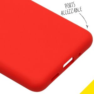 Accezz Liquid Silikoncase Rot für das Samsung Galaxy S20 Ultra