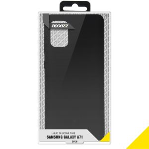 Accezz Liquid Silikoncase Schwarz für das Samsung Galaxy A71