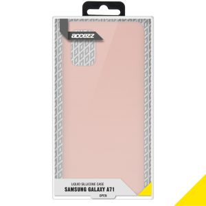 Accezz Liquid Silikoncase Rosa für das Samsung Galaxy A71