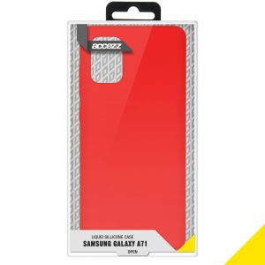Accezz Liquid Silikoncase Rot für das Samsung Galaxy A71
