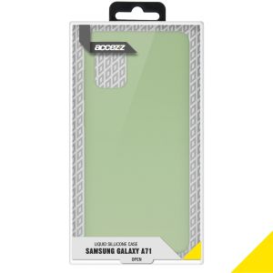 Accezz Liquid Silikoncase Grün für das Samsung Galaxy A71