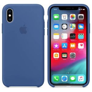 Apple Silikon-Case Delft Blue für das iPhone Xs / X
