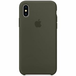 Apple Silikon-Case Dark Olive für das iPhone X