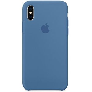 Apple Silikon-Case Denim Blue für das iPhone X