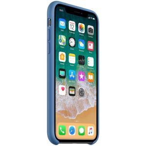 Apple Silikon-Case Denim Blue für das iPhone X