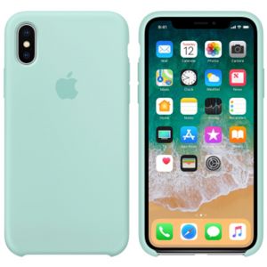 Apple Silikon-Case Marine Green für das iPhone X
