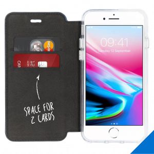 Accezz Xtreme Wallet Klapphülle Schwarz für das iPhone SE (2022 / 2020) / 8 / 7