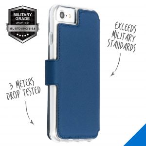 Accezz Xtreme Wallet Klapphülle Blau für das iPhone SE (2022 / 2020) / 8 / 7
