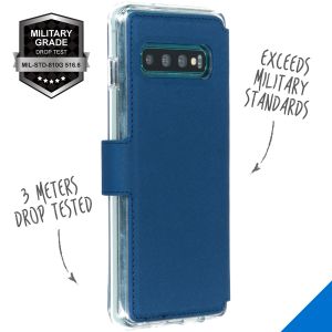 Accezz Xtreme Wallet Klapphülle Dunkelblau für das Samsung Galaxy S10