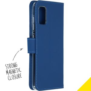 Accezz Wallet TPU Klapphülle Blau für das Samsung Galaxy A41