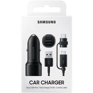 Samsung Dual Car Charger 15W - Schwarz