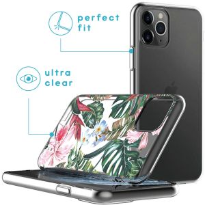 iMoshion Design Hülle iPhone 11 Pro - Dschungel - Grün / Rosa
