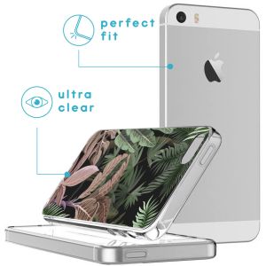 iMoshion Design Hülle iPhone 5 / 5s / SE - Dschungel - Grün / Rosa