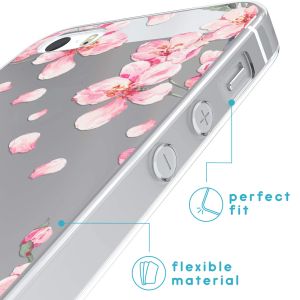 iMoshion Design Hülle iPhone 5 / 5s / SE - Blume - Rosa