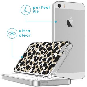 iMoshion Design Hülle für das iPhone 5 / 5s / SE - Leopard / Schwarz