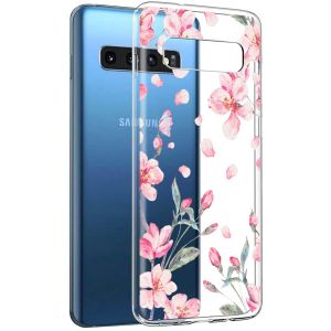 iMoshion Design Hülle Samsung Galaxy S10 - Blume - Rosa