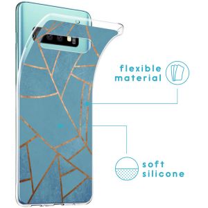 iMoshion Design Hülle für das Samsung Galaxy S10 - Blue Graphic