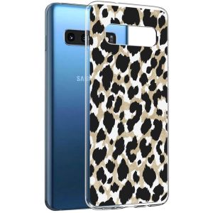 iMoshion Design Hülle für das Samsung Galaxy S10 - Leopard / Schwarz