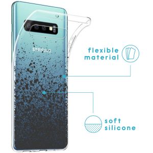 iMoshion Design Hülle Samsung Galaxy S10 - Spritzer - Schwarz