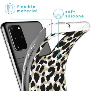 iMoshion Design Hülle für das Samsung Galaxy S20 Plus - Leopard / Schwarz