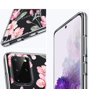 iMoshion Design Hülle Samsung Galaxy S20 Plus - Blume - Rosa
