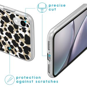 iMoshion Design Hülle für das iPhone Xr - Leopard / Schwarz