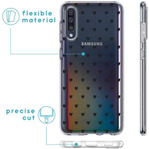iMoshion Design Hülle Samsung Galaxy A50 / A30s - Herzen - Schwarz