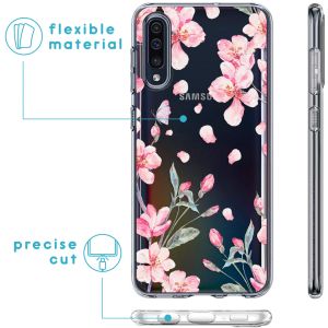 iMoshion Design Hülle Samsung Galaxy A50 / A30s - Blume - Rosa