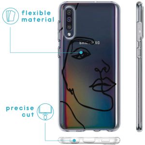 iMoshion Design Hülle Samsung Galaxy A50 / A30s - Abstraktes Gesicht