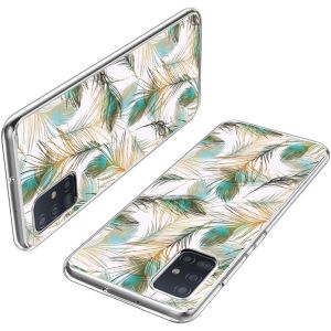 iMoshion Design Hülle für das Samsung Galaxy A51 - Pfau / Grün
