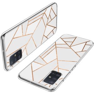 iMoshion Design Hülle für das Samsung Galaxy A51 - White Graphic