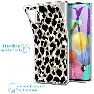 iMoshion Design Hülle für das Samsung Galaxy A51 - Leopard / Schwarz