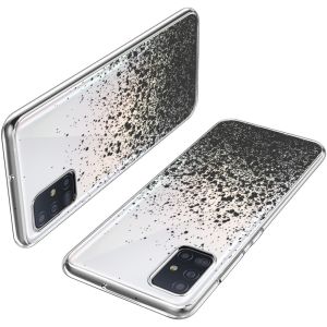 iMoshion Design Hülle Samsung Galaxy A51 - Spritzer - Schwarz