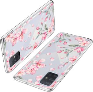 iMoshion Design Hülle Samsung Galaxy A71 - Blume - Rosa