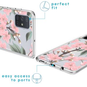 iMoshion Design Hülle für das Samsung Galaxy A71 - Cherry Blossom