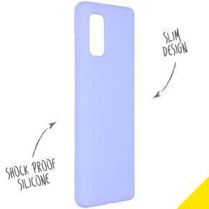 Accezz Liquid Silikoncase Violett für das Samsung Galaxy A41