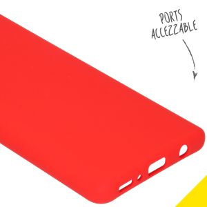 Accezz Liquid Silikoncase Rot für das Samsung Galaxy A41