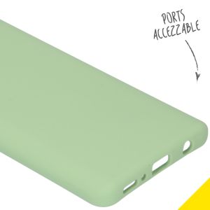 Accezz Liquid Silikoncase Grün für das Samsung Galaxy A41