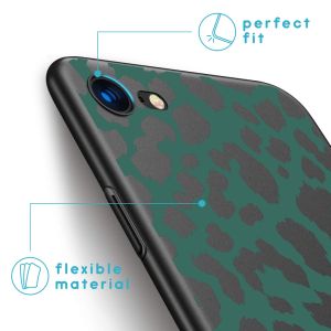 iMoshion Design Hülle iPhone SE (2022 / 2020) / 8 / 7 - Leopard - Grün